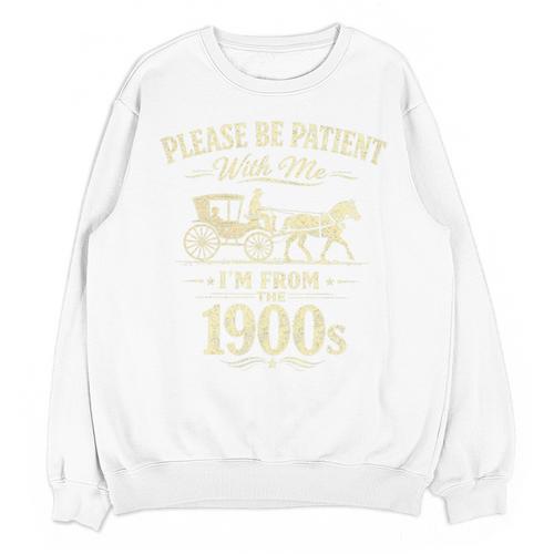 Please Be Patient With Me I'm From The 1900s Vintage Premium Tri-Blend Unisex Sweatshirt - Figerry