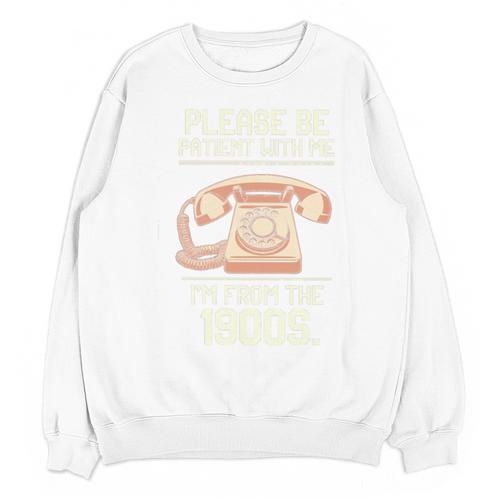 Please Be Patient With Me I'm From The 1900s Vintage Retro Premium Tri-Blend Unisex Sweatshirt - Figerry