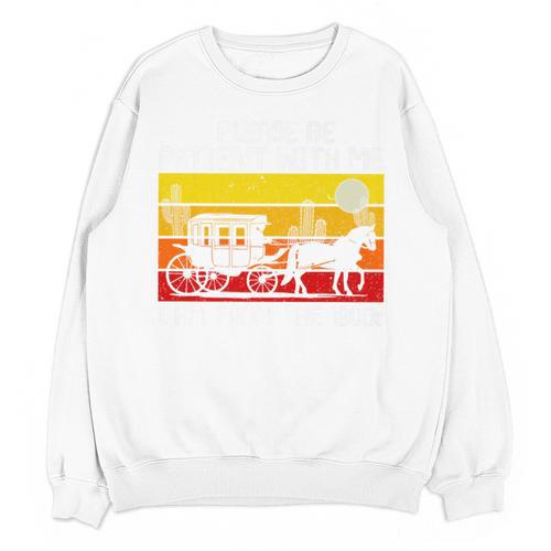 Please Be Patient With Me I'm From The 1900s Vintage Sun Set Premium Unisex Sweatshirt - Figerry