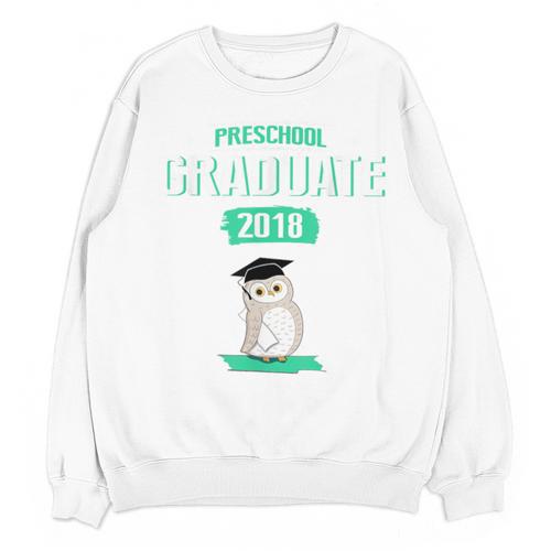 Pre K Graduation Shirt Cute Graduate 2018 Wise Owl Unisex Sweatshirt - Best Gift Smart