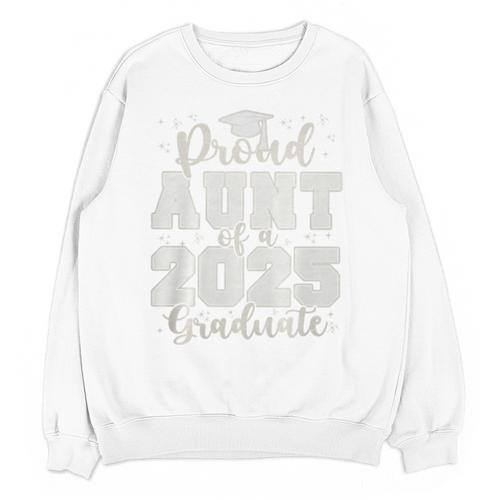 Proud Aunt Of a 2025 Graduate Grad Prom Senior Graduation Premium Tri-Blend Unisex Sweatshirt - Best Gift Smart