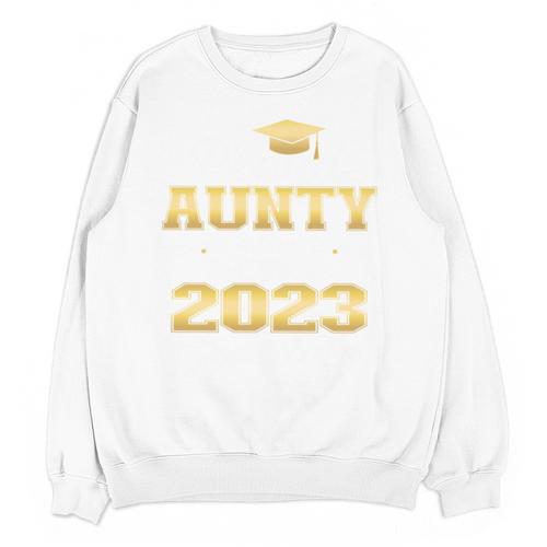 Proud Aunty Of 2023 Class MBA Graduate Family Graduation Unisex Sweatshirt - Best Gift Smart