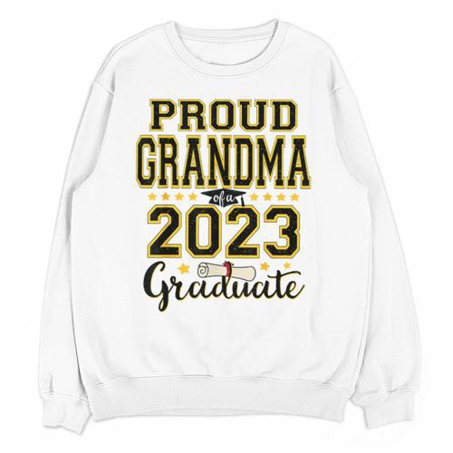 Proud Grandma Of A 2023 Graduate Graduation Unisex Sweatshirt - Best Gift Smart