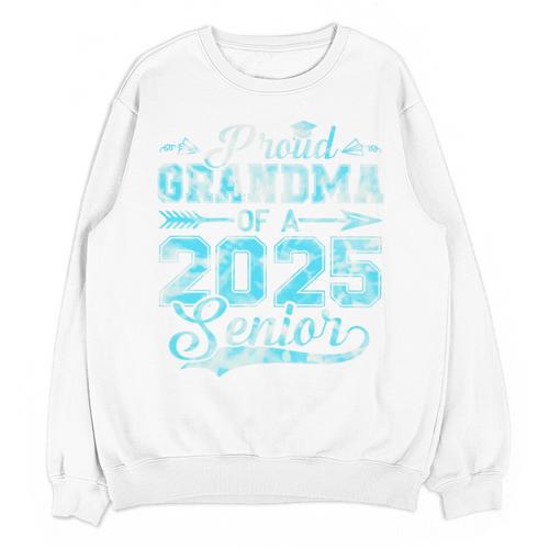 Proud Grandma Of a 2025 Senior Graduate Graduation Premium Unisex Sweatshirt - Best Gift Smart