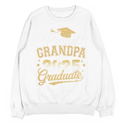 Proud Grandpa Of a Class Of 2025 Graduate Senior Graduation Premium Unisex Sweatshirt - Best Gift Smart