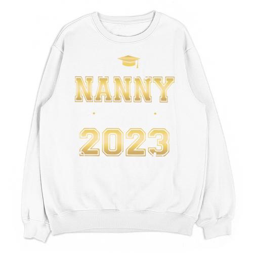 Proud Nanny Of Two 2023 Graduate Class 2023 Graduation Unisex Sweatshirt - Best Gift Smart