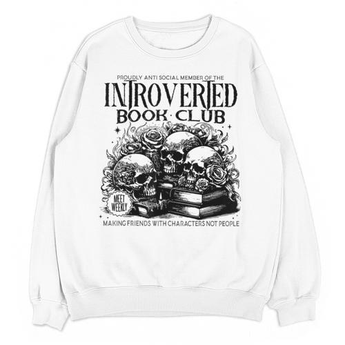 Proudly Anti Social Member Of The Introverted Book Club Unisex Sweatshirt - Bookorys DE