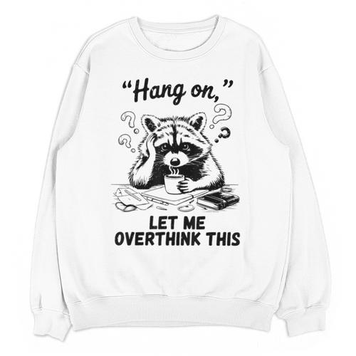 Raccoon Hang On Let Me Overthink This Introvert Unisex Sweatshirt - Raresse