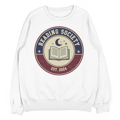 Reading Society Est 2024 Vintage Book Club Unisex Sweatshirt - Bookorys AU