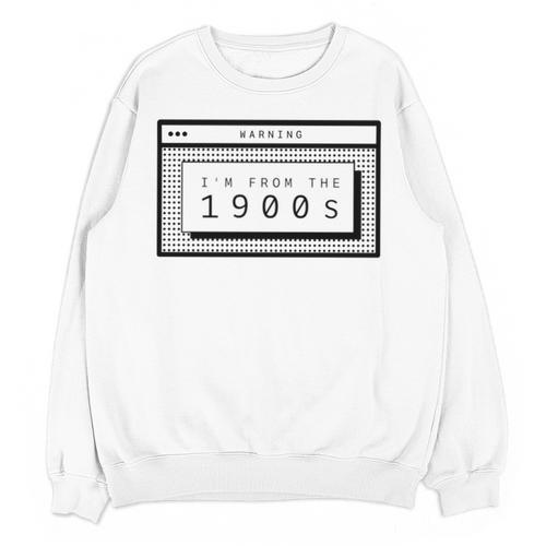 Retro Computer Screen I'm From The 1900s Birthday Unisex Sweatshirt - Figerry
