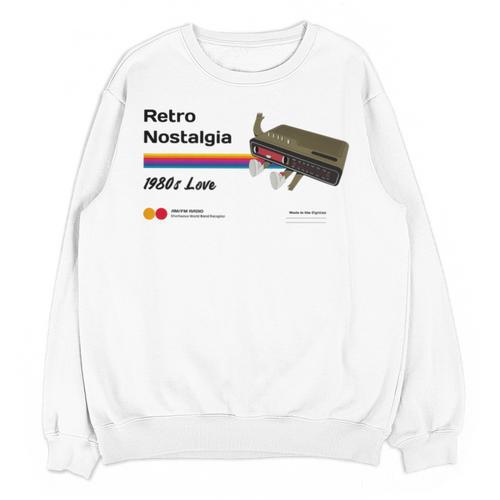Retro Nostalgia 1980s Love Graphic Premium Tri-Blend Unisex Sweatshirt - Figerry