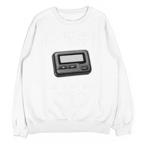 Retro Pager 90s Nostalgia Premium Tri-Blend Unisex Sweatshirt - Figerry