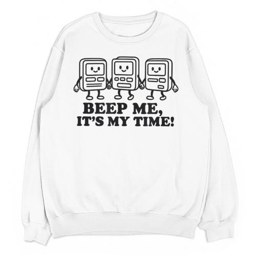 Retro Pager Squad Minimalist Monochrome Cartoon Nostalgia Unisex Sweatshirt - Figerry