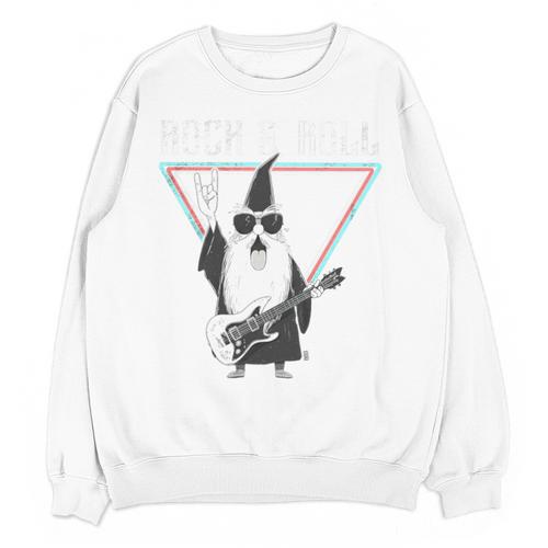 Rock & Roll Wizard Music Nostalgia Premium Tri-Blend Unisex Sweatshirt - Figerry