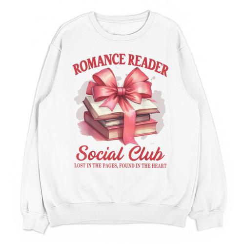 Romance Book Reading Bookish Romance Reader Social Club Unisex Sweatshirt - Bookorys DE