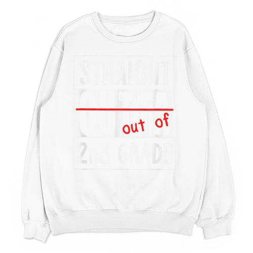 Second Grade Graduation Shirt Straight Outta 2nd Grade Unisex Sweatshirt - Best Gift Smart