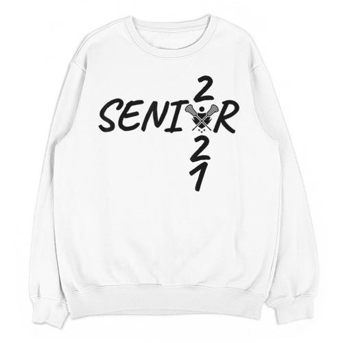 Senior 2021 Lacrosse Sticks And Ball Graduation Unisex Sweatshirt - Best Gift Smart