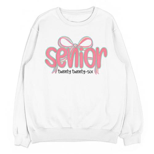 Senior 2026 Coquette Pink Bow Graduation 2026 Class Of 2026 Unisex Sweatshirt - Best Gift Smart