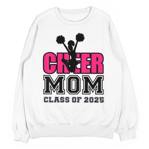 Senior Cheerleader Mom Cheer Class Of 2025 Graduation Women Unisex Sweatshirt - Best Gift Smart
