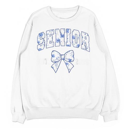 Senior Class Of 2026 Graduation Girly Floral Coquette Bow Unisex Sweatshirt - Best Gift Smart