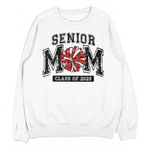 Senior Mom 2025 Cheer Mama Class Of 2025 Graduation Unisex Sweatshirt - Best Gift Smart