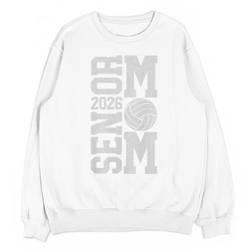 Senior Volleyball Mom 2026 Class Graduation Volleyball Premium Tri-Blend Unisex Sweatshirt - Best Gift Smart