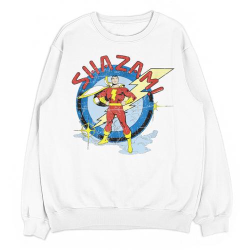 Shazam Comic Book Art Heroic Portrait Vintage Unisex Sweatshirt - Bookorys DE