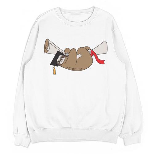 Sloth Graduation Shirt I Did It Diploma Grad Unisex Sweatshirt - Best Gift Smart