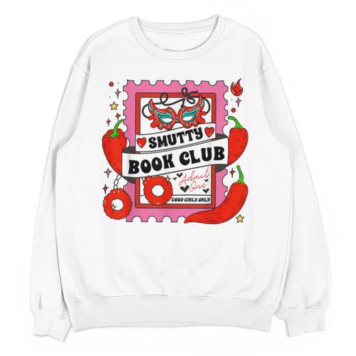 Smut Reader Smutty Vibes Spicy Romance Smutty Book Club Unisex Sweatshirt - Bookorys