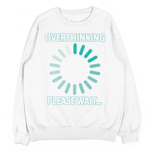 Social Introvert's Overthinking Please Wait Awkward Humor Unisex Sweatshirt - Raresse