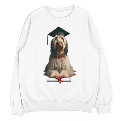 Spinone Italiano Dog Graduation Cap School Graduate Owner Men Women Kids Unisex Sweatshirt - Best Gift Smart
