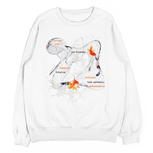 Splash Water Frutiger Aero Y2K Style Clownfish Unisex Sweatshirt - Figerry