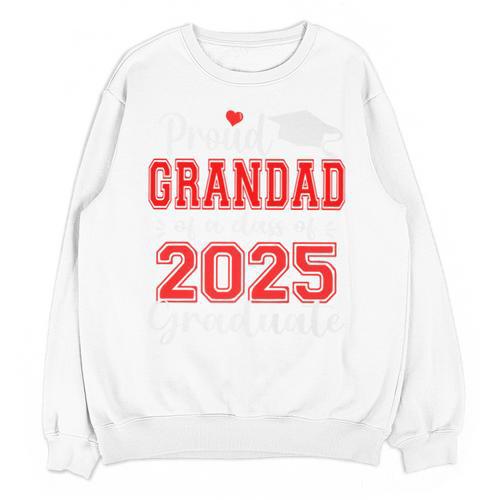 Super Proud Grandad Of 2025 Graduate Graduation Family Premium Unisex Sweatshirt - Best Gift Smart