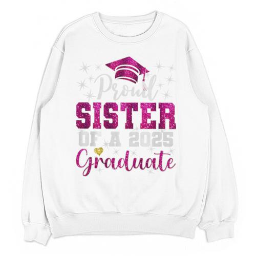 Super Proud Sister Of 2025 Graduate Senior Graduation Family Premium Tri-Blend Unisex Sweatshirt - Best Gift Smart