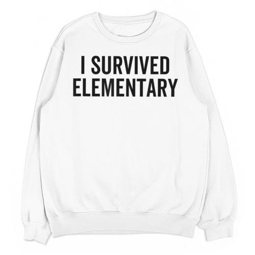 I Survived Elementary Graduation School Student Unisex Sweatshirt - Best Gift Smart