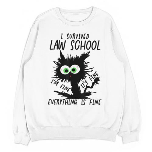 I Survived Law School Graduation 2025 2026 Unisex Sweatshirt - Best Gift Smart