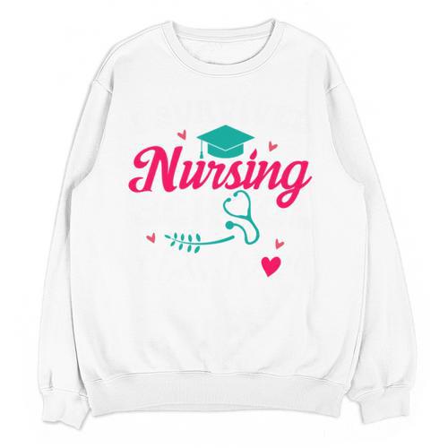 I Survived Nursing School Class Of 2026 Nurse Graduation Unisex Sweatshirt - Best Gift Smart