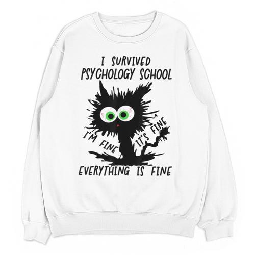 I Survived Psychology School Graduation 2026 2027 Unisex Sweatshirt - Best Gift Smart