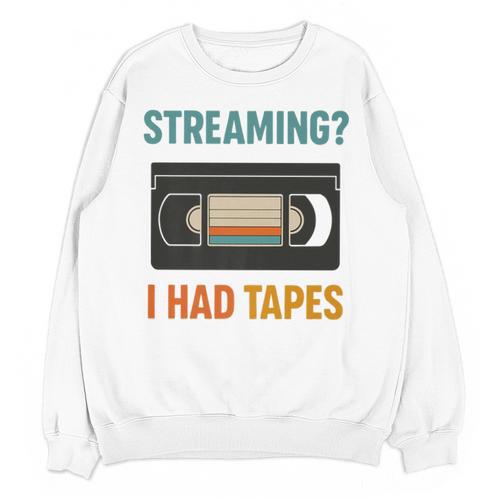 VHS Cassette Tape Retro 80s 90s Nostalgia Premium Unisex Sweatshirt - Figerry