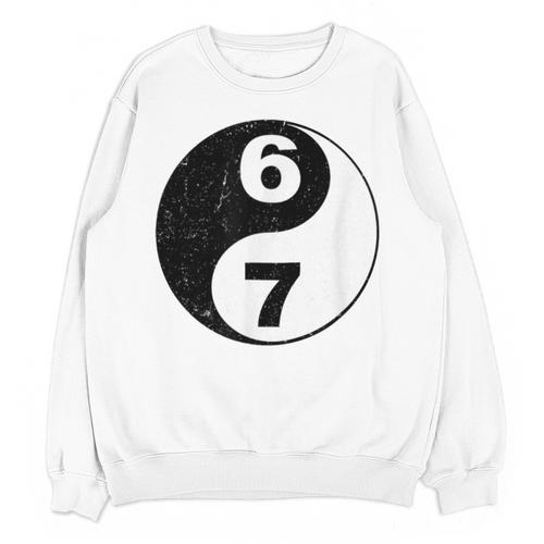 Vintage 6 7 Yin Yang Namaste Six Seven Nostalgia Unisex Sweatshirt - Figerry