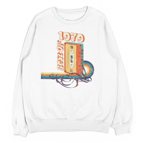 Vintage Best Of 1979 41st Birthday Graduation Cassette Tape Unisex Sweatshirt - Best Gift Smart