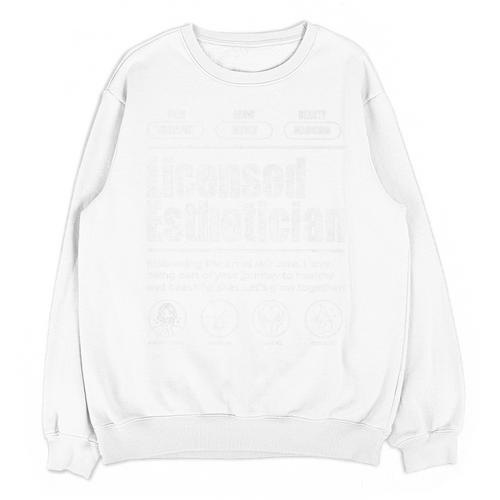 Vintage Licensed Esthetician Graduation Licensed Esthetician Premium Unisex Sweatshirt - Best Gift Smart