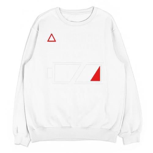 Warning Social Battery Is Low Introvert Shirt Unisex Sweatshirt - Raresse