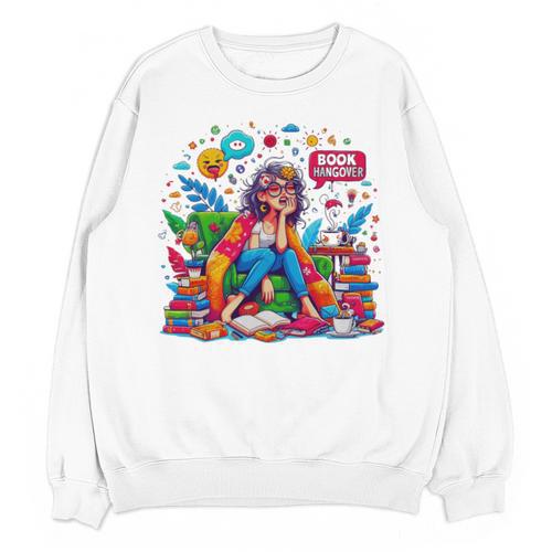 Woman Book Lover Book Hangover Woman Premium Tri-Blend Unisex Sweatshirt - Bookorys