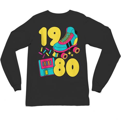 1980 Retro Raised In The 80s Old School Nostalgia Vibes Unisex Long Sleeve T-Shirt - Figerry