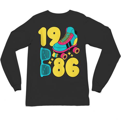 1986 Retro Raised In The 80s Old School Nostalgia Vibes Unisex Long Sleeve T-Shirt - Figerry