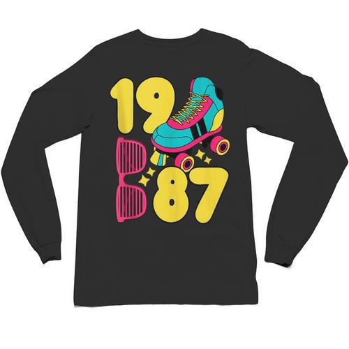 1987 Retro Raised In The 80s Old School Nostalgia Vibes Unisex Long Sleeve T-Shirt - Figerry