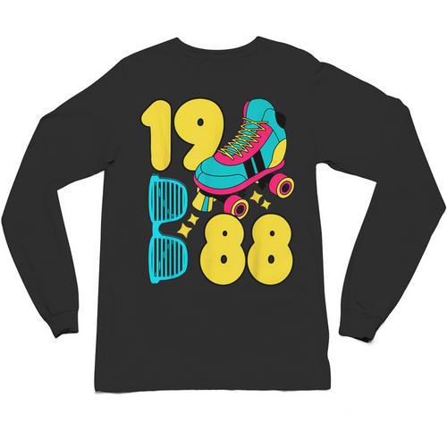 1988 Retro Raised In The 80s Old School Nostalgia Vibes Unisex Long Sleeve T-Shirt - Figerry