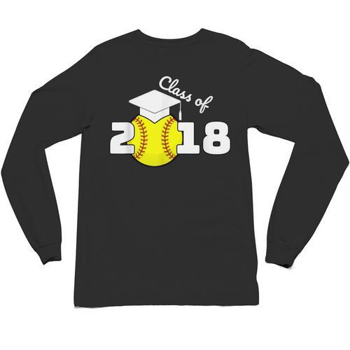 2018 Softball Senior Graduation Shirt For Girls Grad Unisex Long Sleeve T-Shirt - Best Gift Smart