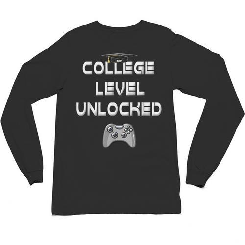2019 High School Graduation College Level Unlocked Tee Unisex Long Sleeve T-Shirt - Best Gift Smart